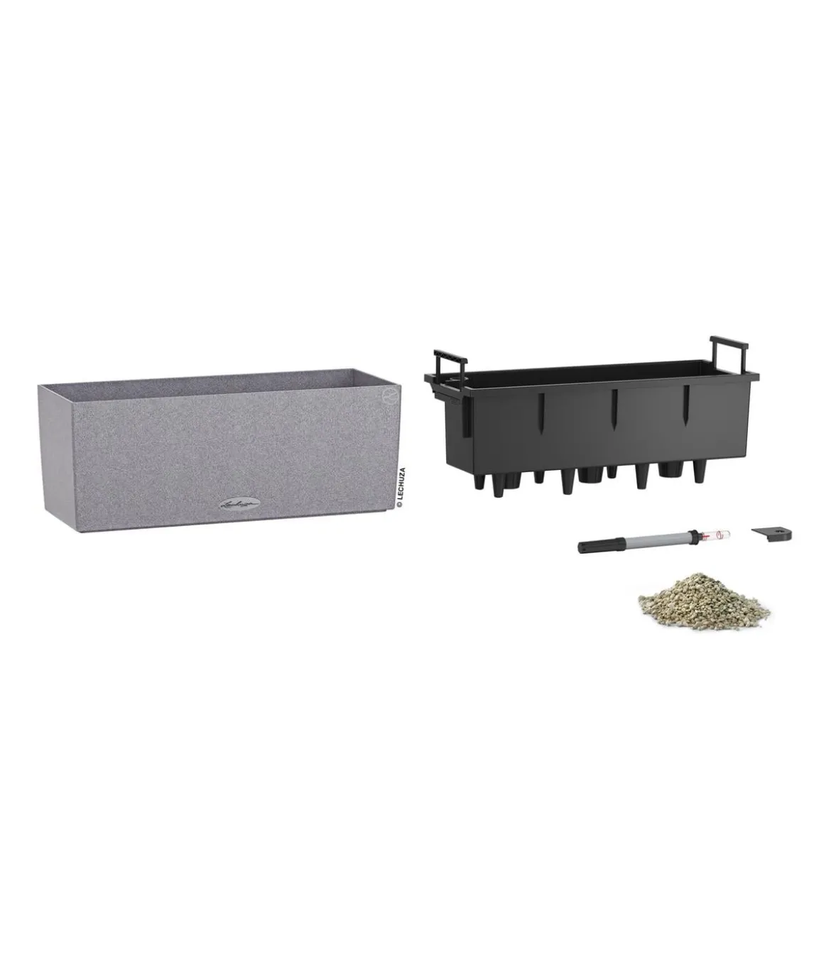 LECHUZA® Kunststoff-Kasten Balconera Stone, rechteckig