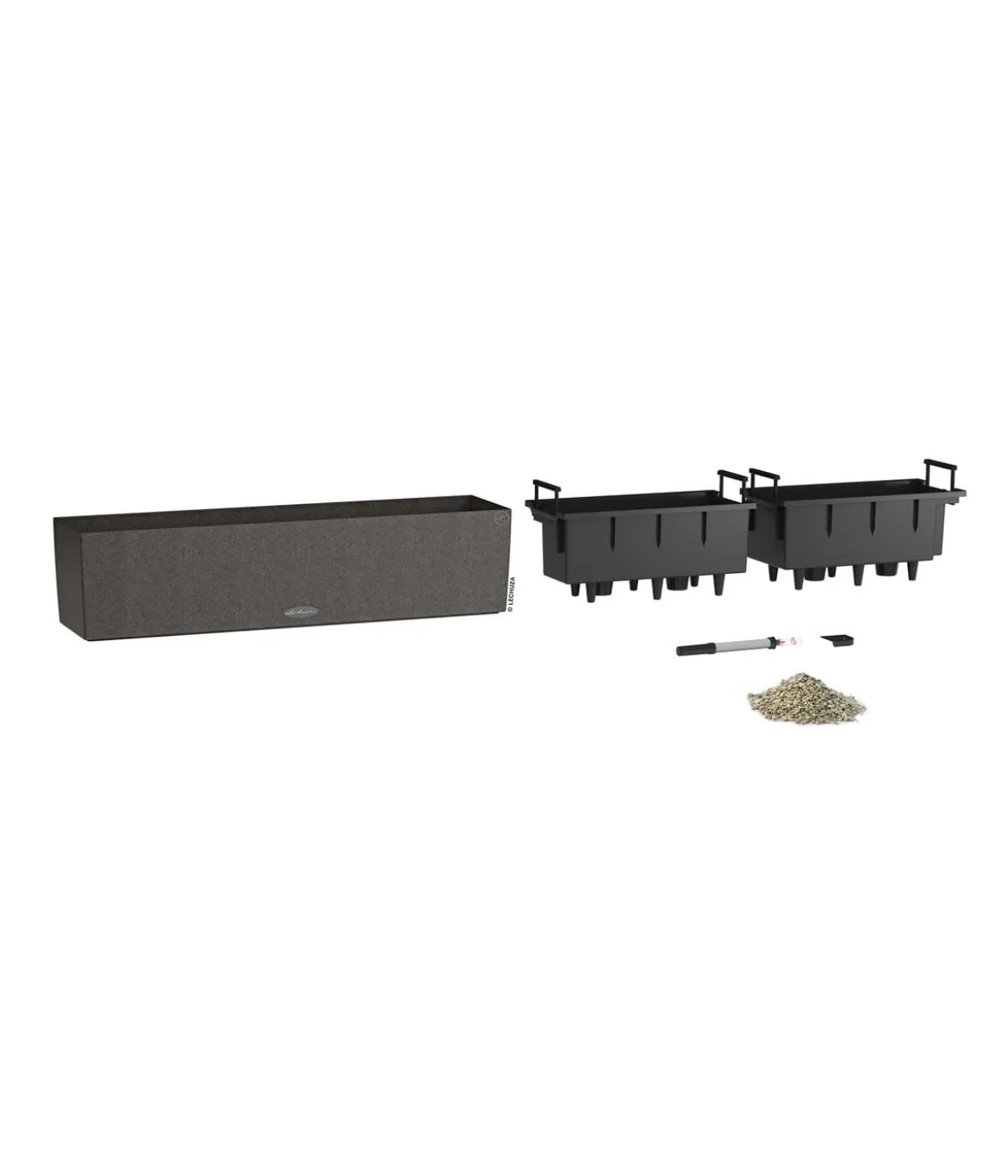 LECHUZA® Kunststoff-Kasten Balconera Stone, rechteckig
