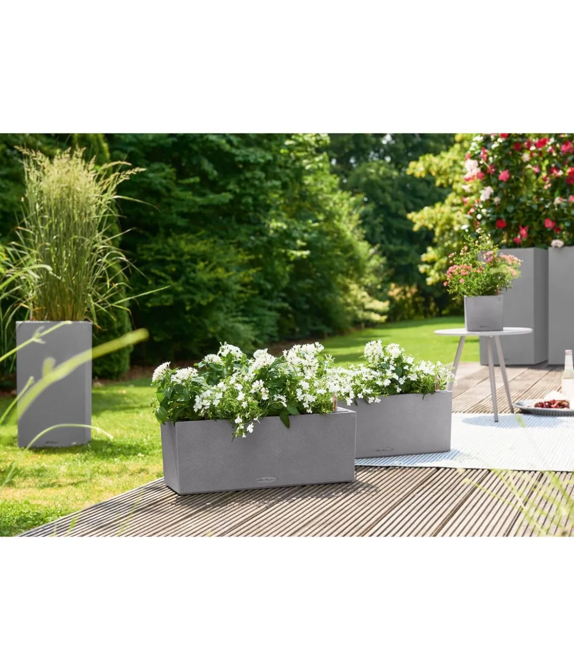 LECHUZA® Kunststoff-Kasten Balconera Stone, rechteckig
