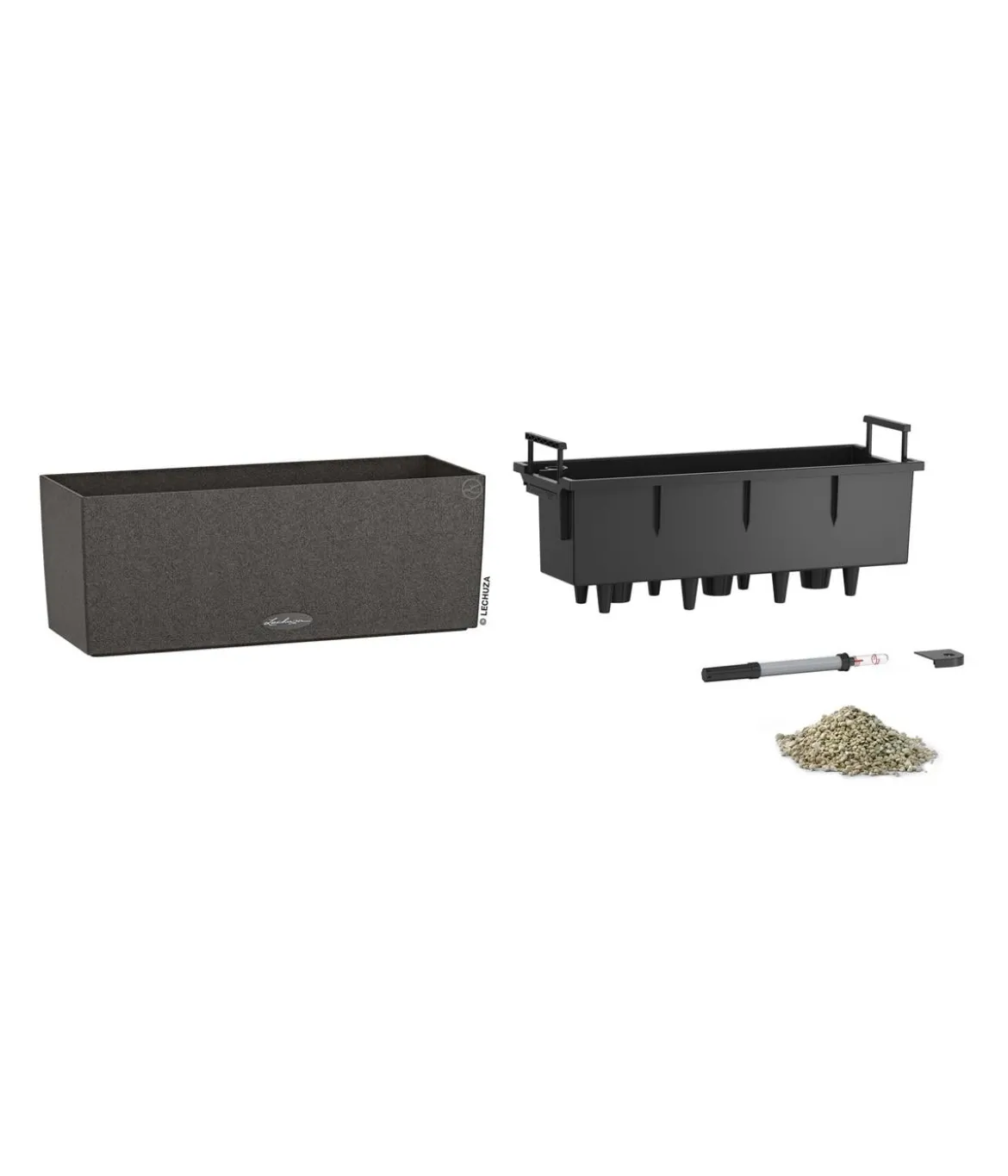 LECHUZA® Kunststoff-Kasten Balconera Stone, rechteckig