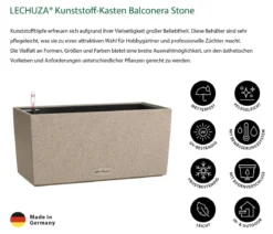 LECHUZA® Kunststoff-Kasten Balconera Stone, rechteckig