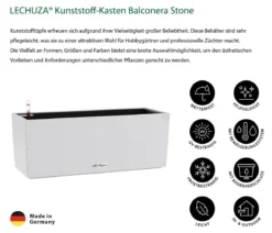 LECHUZA® Kunststoff-Kasten Balconera Stone, rechteckig