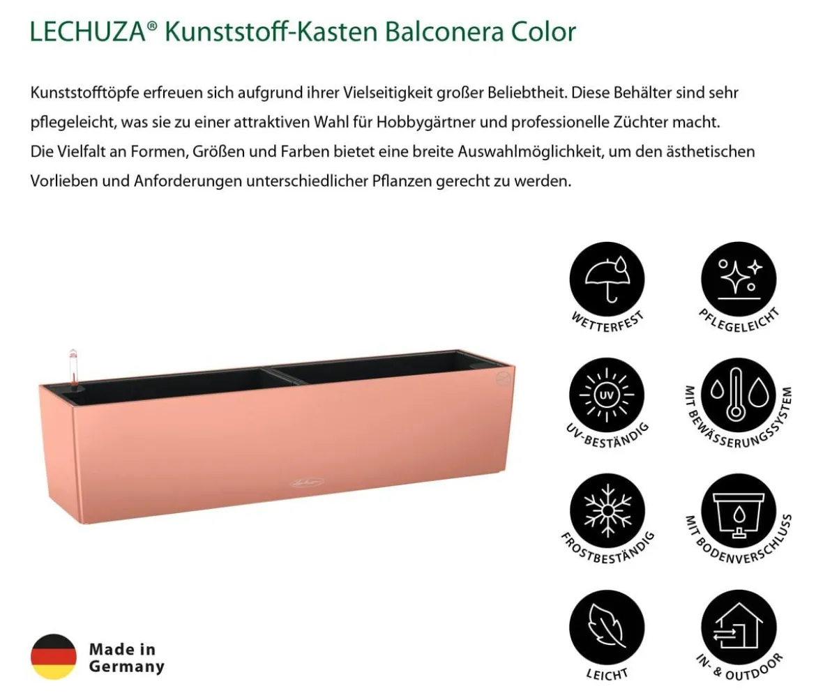 LECHUZA® Kunststoff-Kasten Balconera Color, rechteckig