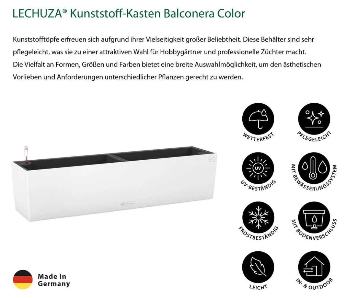 LECHUZA® Kunststoff-Kasten Balconera Color, rechteckig