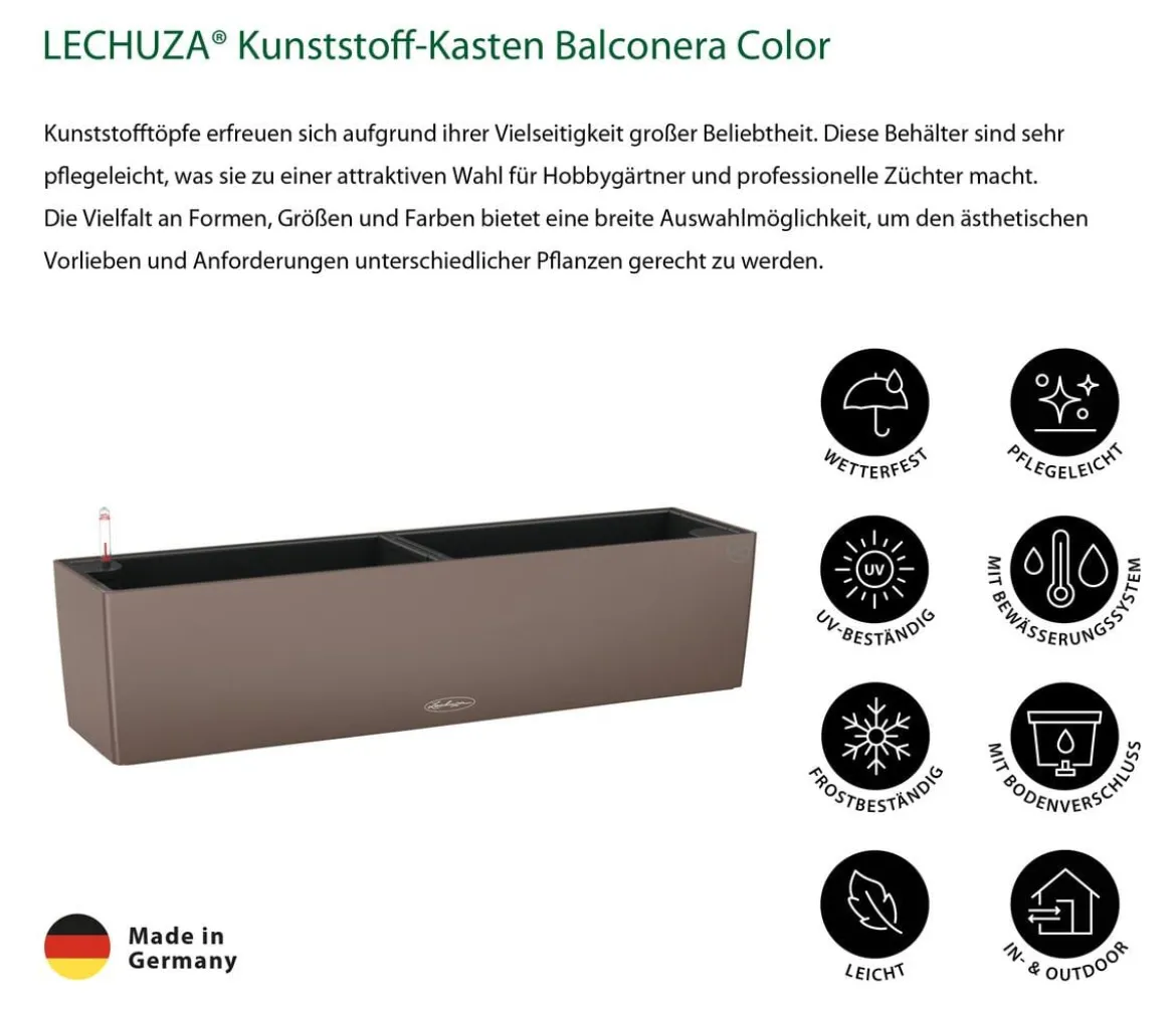 LECHUZA® Kunststoff-Kasten Balconera Color, rechteckig
