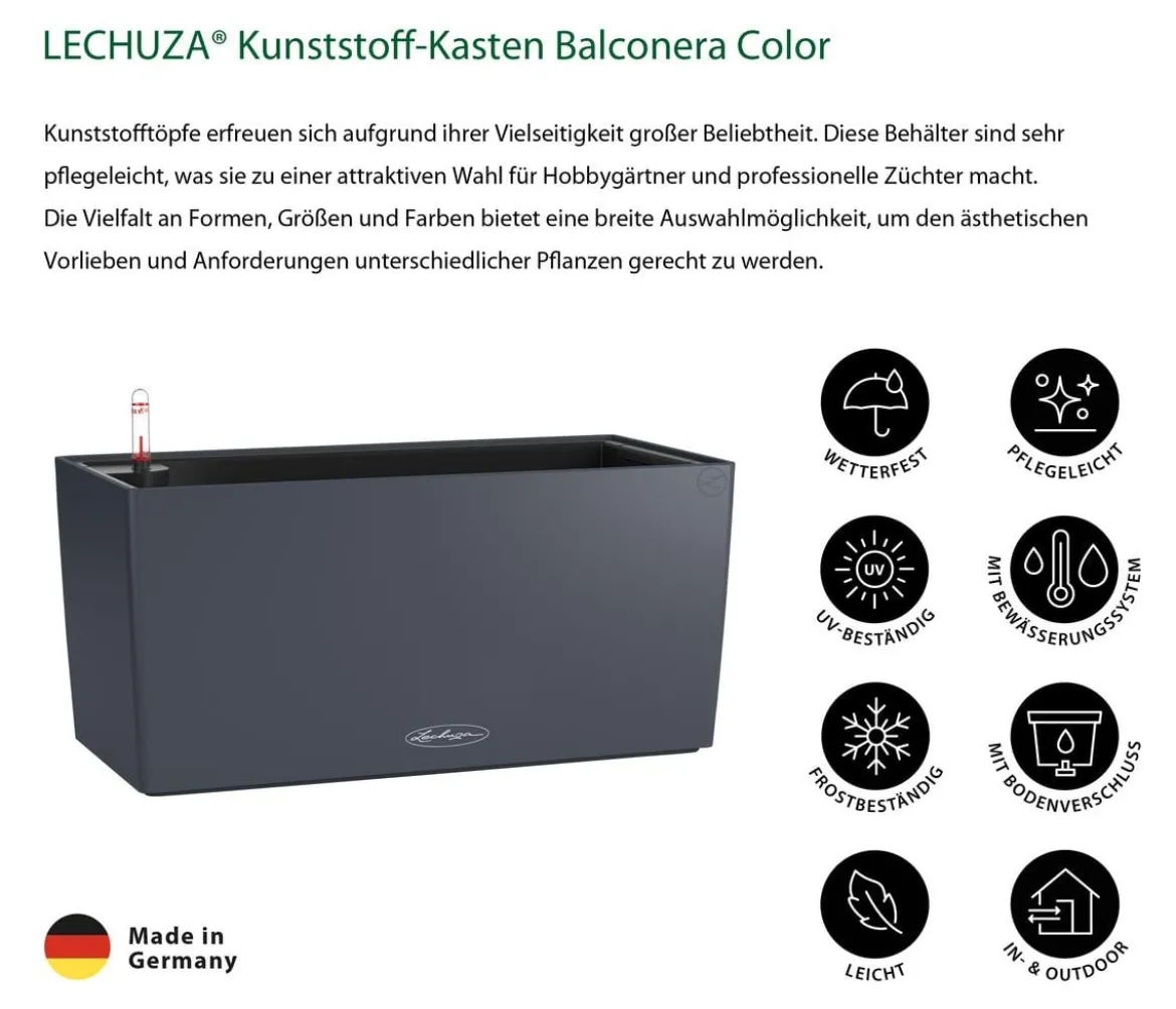 LECHUZA® Kunststoff-Kasten Balconera Color, rechteckig