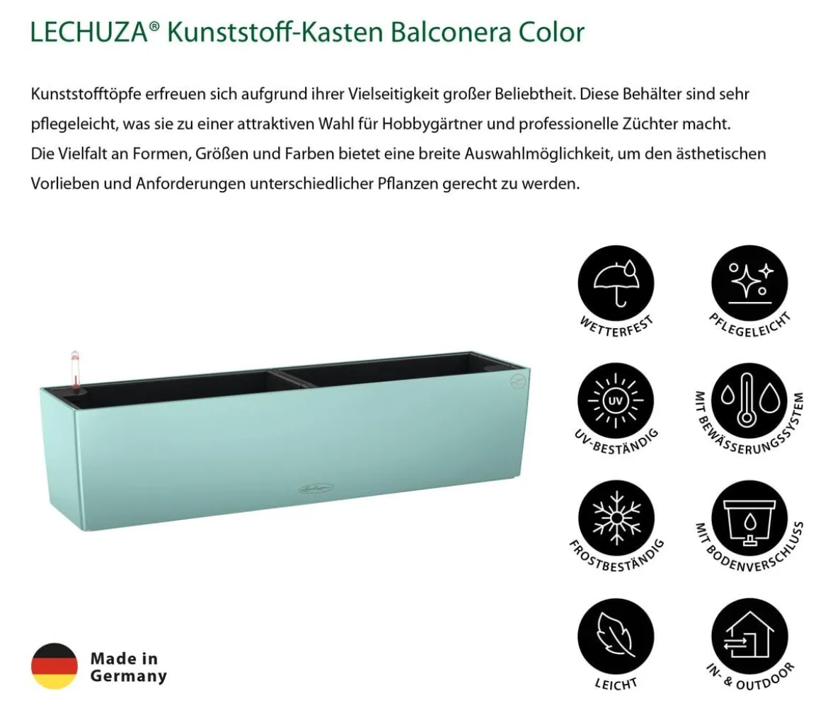 LECHUZA® Kunststoff-Kasten Balconera Color, rechteckig