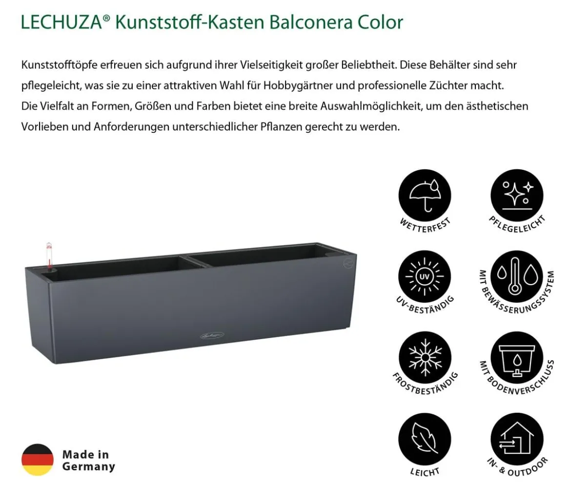 LECHUZA® Kunststoff-Kasten Balconera Color, rechteckig