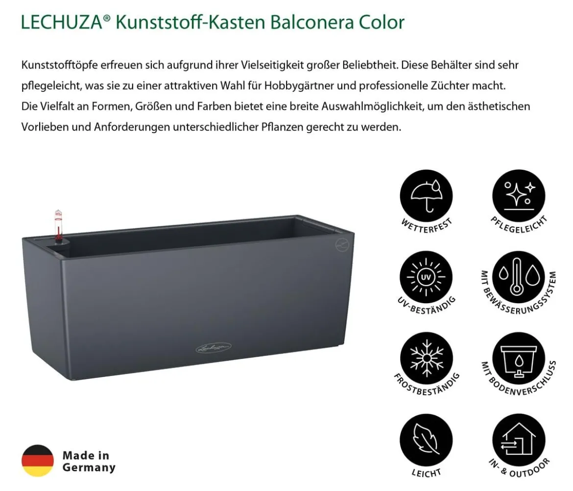 LECHUZA® Kunststoff-Kasten Balconera Color, rechteckig