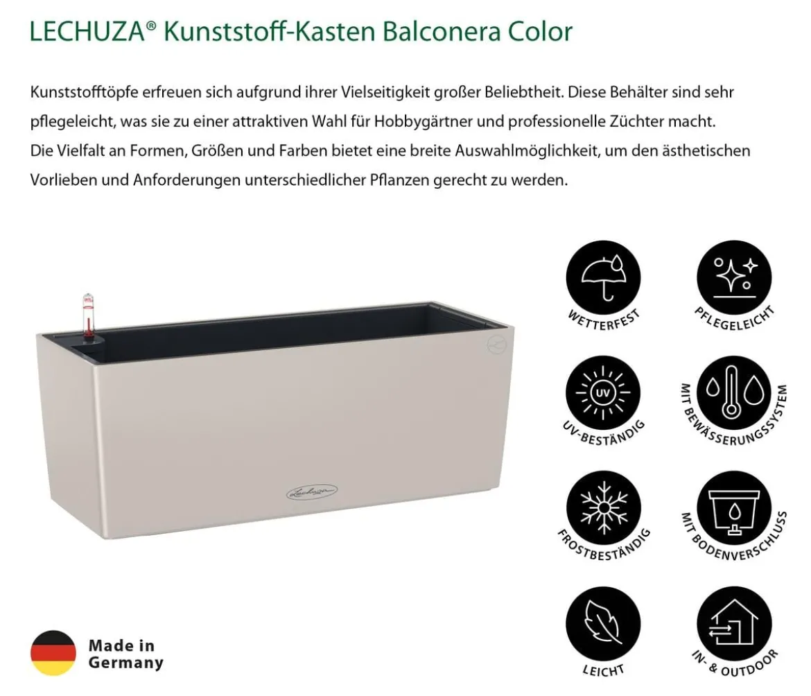 LECHUZA® Kunststoff-Kasten Balconera Color, rechteckig