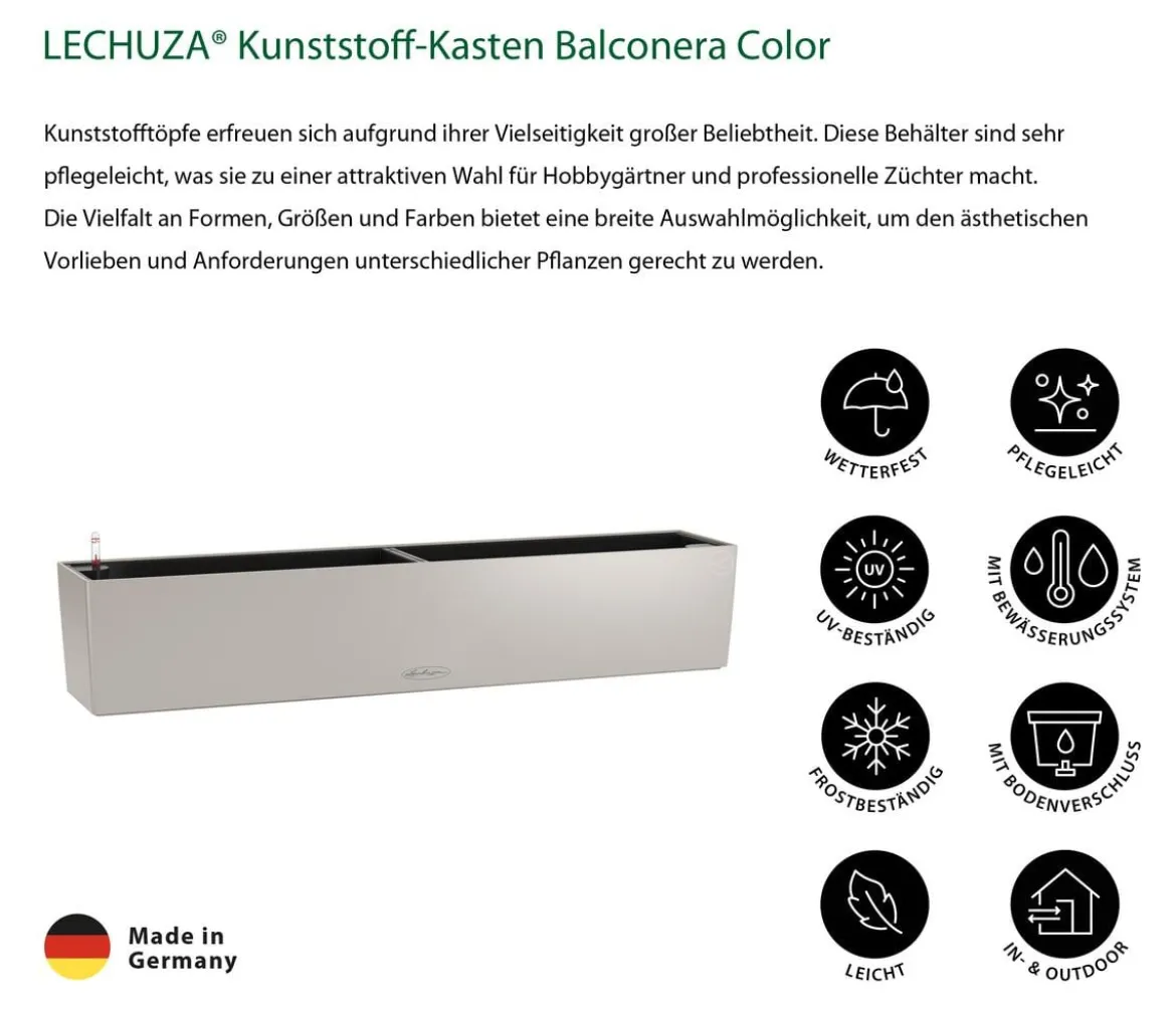 LECHUZA® Kunststoff-Kasten Balconera Color, rechteckig