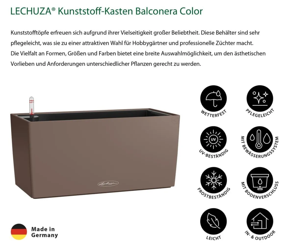LECHUZA® Kunststoff-Kasten Balconera Color, rechteckig