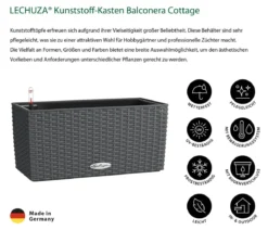 LECHUZA® Kunststoff-Kasten Balconera Cottage, rechteckig