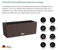 LECHUZA® Kunststoff-Kasten Balconera Cottage, rechteckig