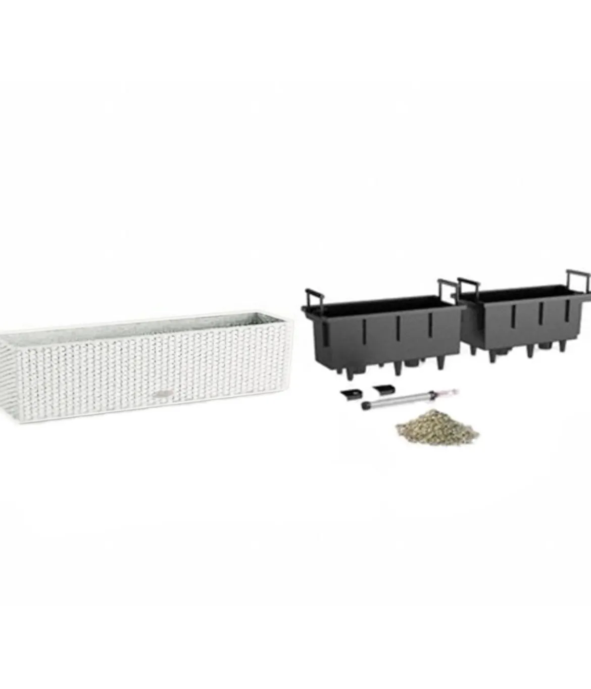 LECHUZA® Kunststoff-Kasten Balconera Cottage, rechteckig