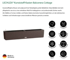 LECHUZA® Kunststoff-Kasten Balconera Cottage, rechteckig
