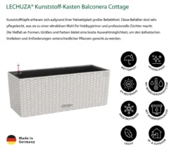 LECHUZA® Kunststoff-Kasten Balconera Cottage, rechteckig