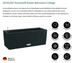 LECHUZA® Kunststoff-Kasten Balconera Cottage, rechteckig