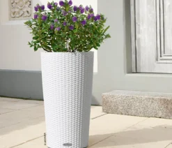LECHUZA® Kunststoff-Säule Cilindro Cottage inkl. Pflanzeinsatz, konisch