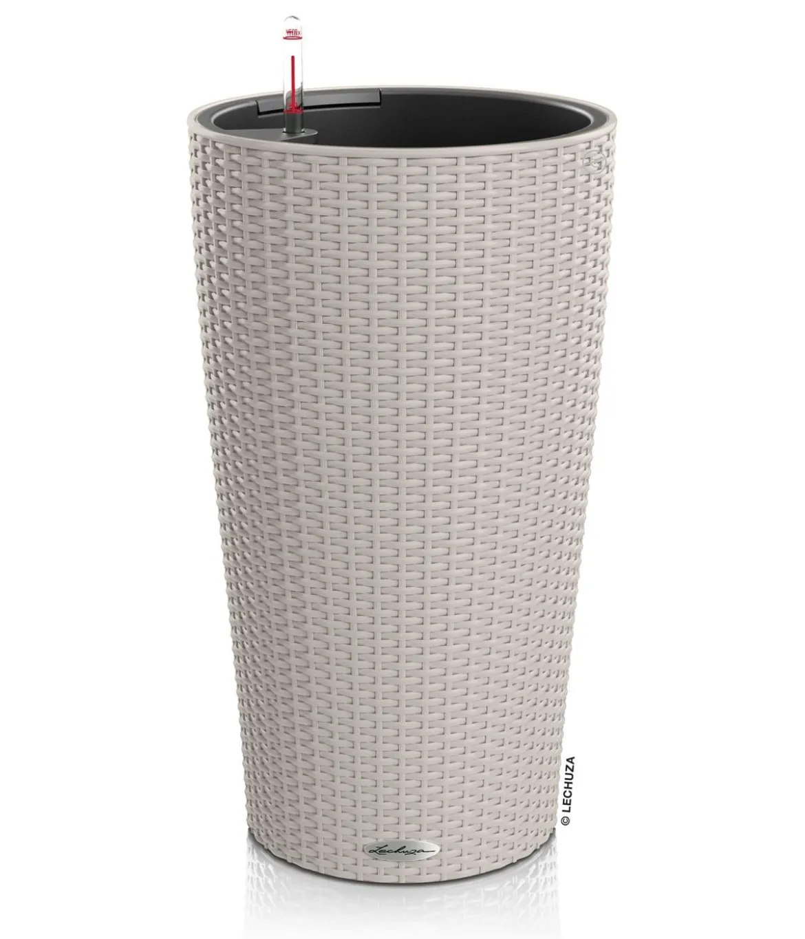 LECHUZA® Kunststoff-Säule Cilindro Cottage inkl. Pflanzeinsatz, konisch