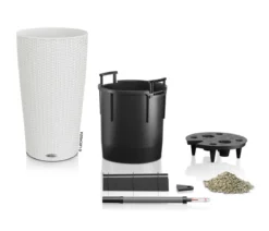 LECHUZA® Kunststoff-Säule Cilindro Cottage inkl. Pflanzeinsatz, konisch