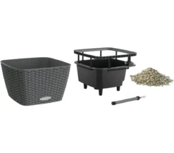 LECHUZA® Kunststoff-Topf Bacino Cottage, quadratisch, ca. B30/H18/T30 cm