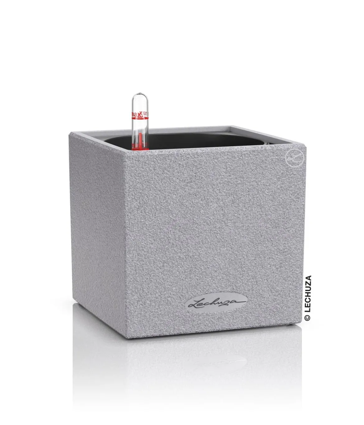 LECHUZA® Kunststoff-Topf Canto Stone, eckig, ca. B14/H13,5/T14 cm