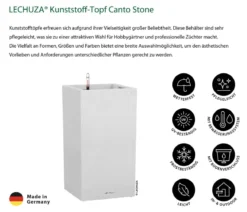 LECHUZA® Kunststoff-Topf Canto Stone, quadratisch