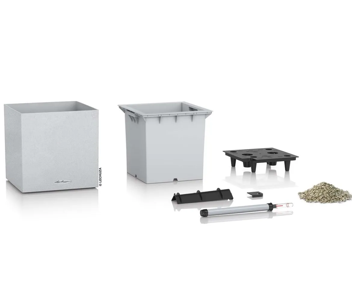 LECHUZA® Kunststoff-Topf Canto Stone, quadratisch