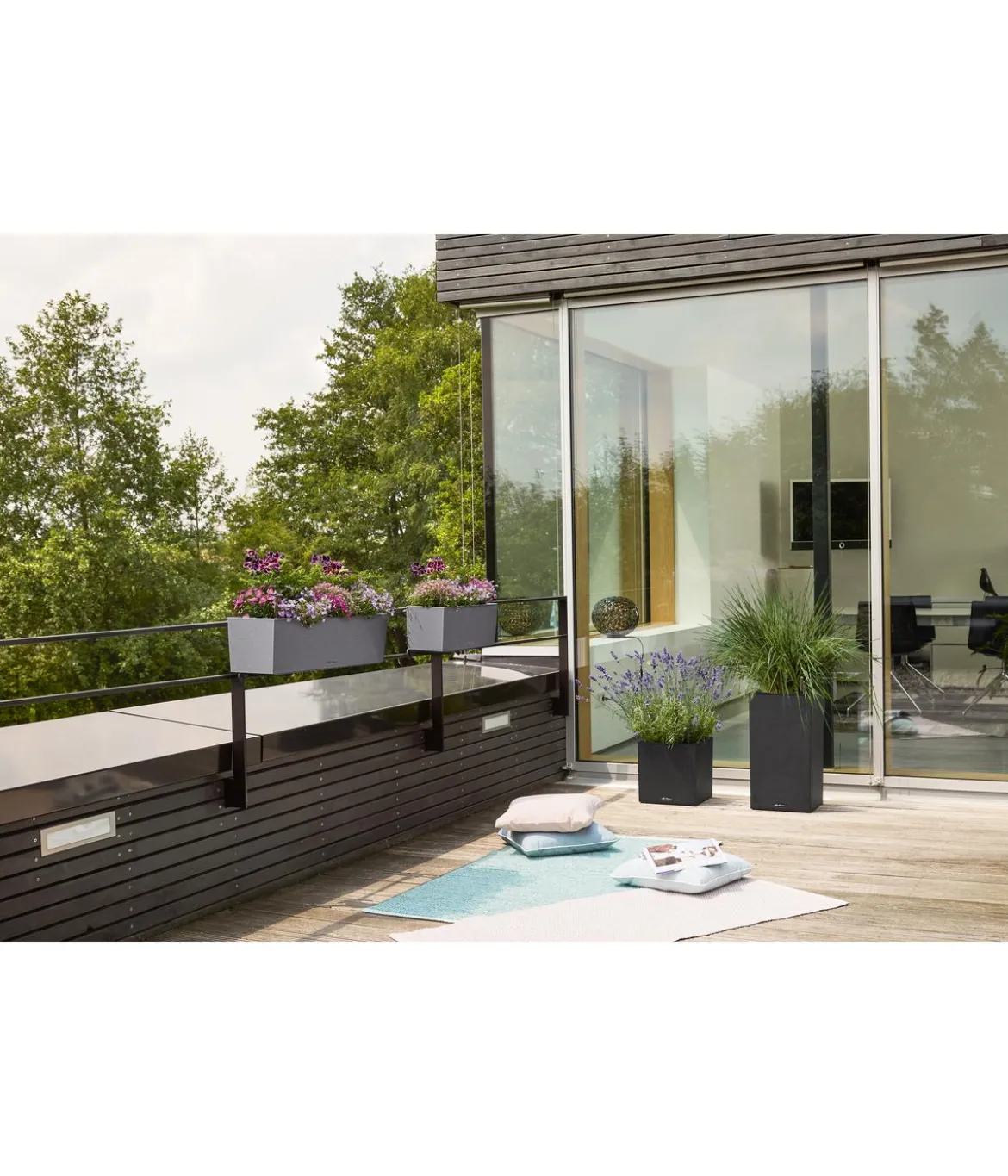 LECHUZA® Kunststoff-Topf Canto Stone, quadratisch