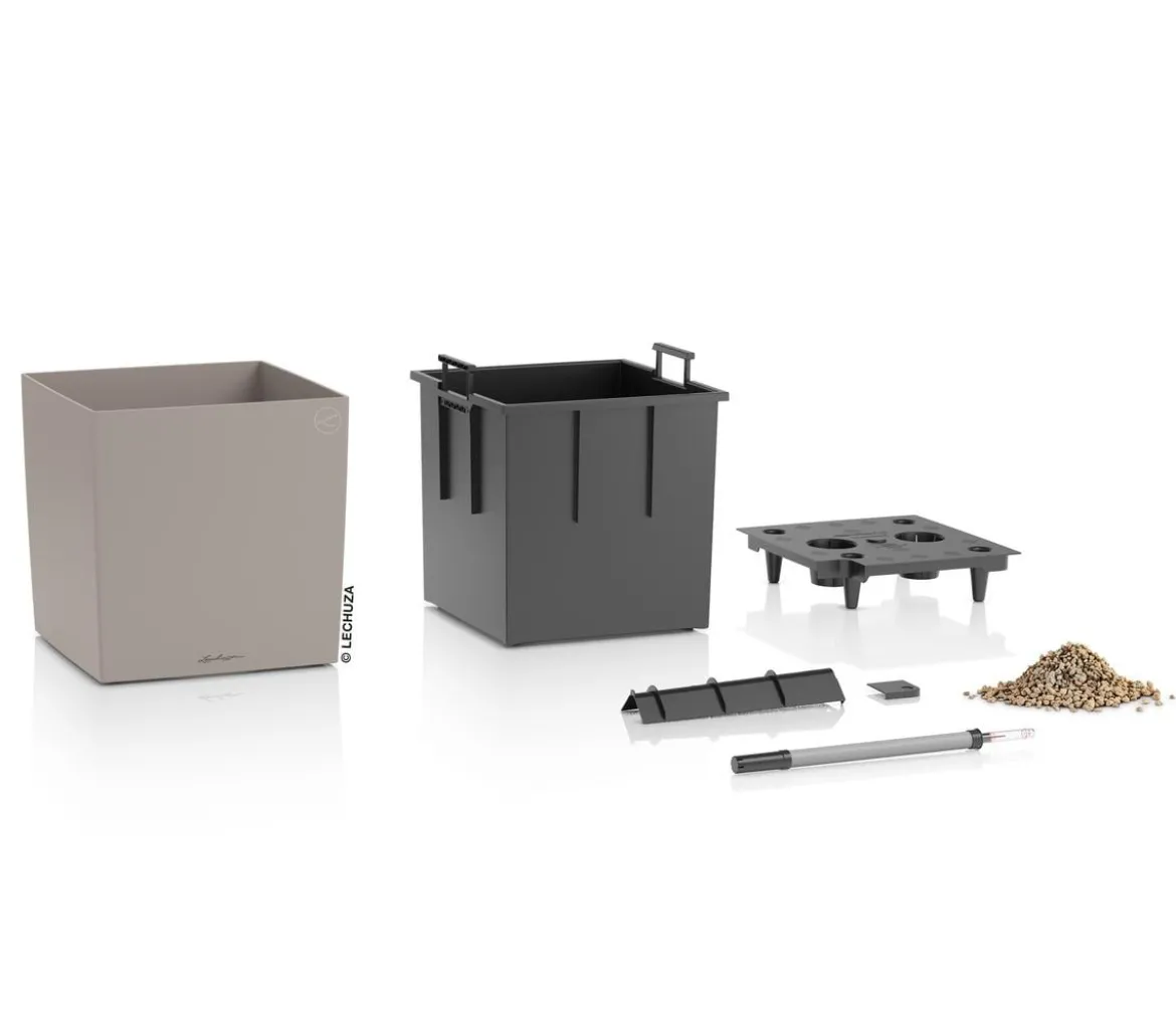 LECHUZA® Kunststoff-Topf Cube, rechteckig