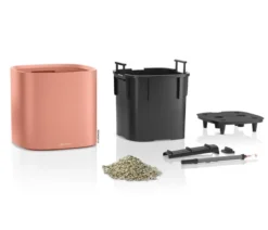 LECHUZA® Kunststoff-Topf PILA Color Planter, quadratisch, ca. B35/H33/T35 cm