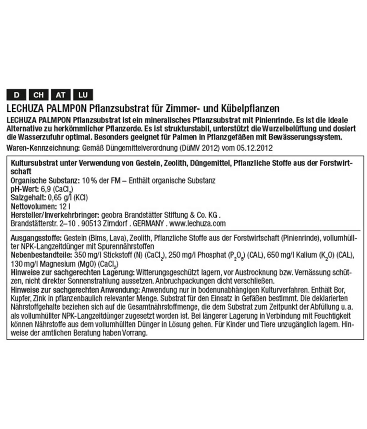 LECHUZA® PALMPON Spezialsubstrat