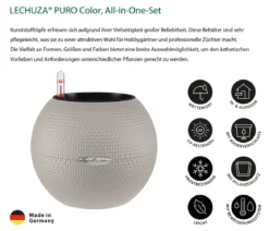 LECHUZA® PURO Color, All-in-One-Set, rund, ca. Ø20 cm