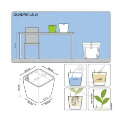 LECHUZA® QUADRO LS, All-in-One-Set