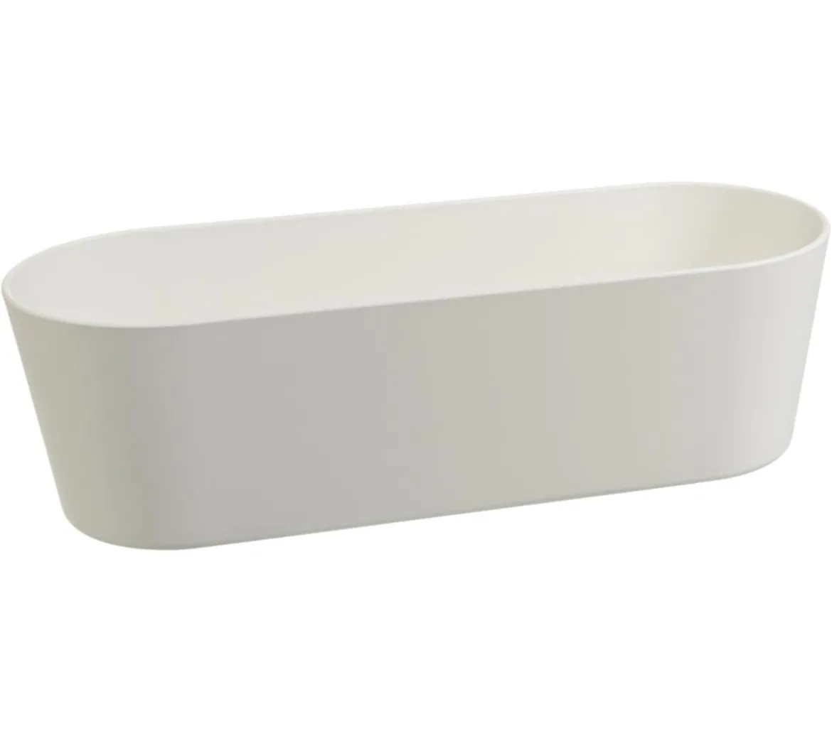 LENI Kunststoff-Jardiniere Flori, oval, ca. B36/H11/T14 cm