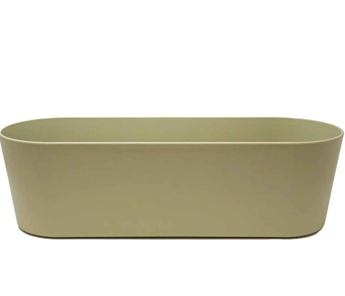 LENI Kunststoff-Jardiniere Flori, oval, ca. B36/H11/T14 cm
