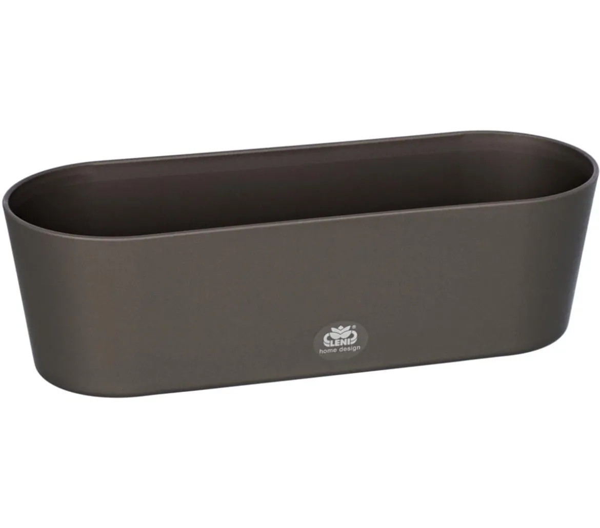 LENI Kunststoff-Jardiniere Flori, oval, ca. B36/H11/T14 cm