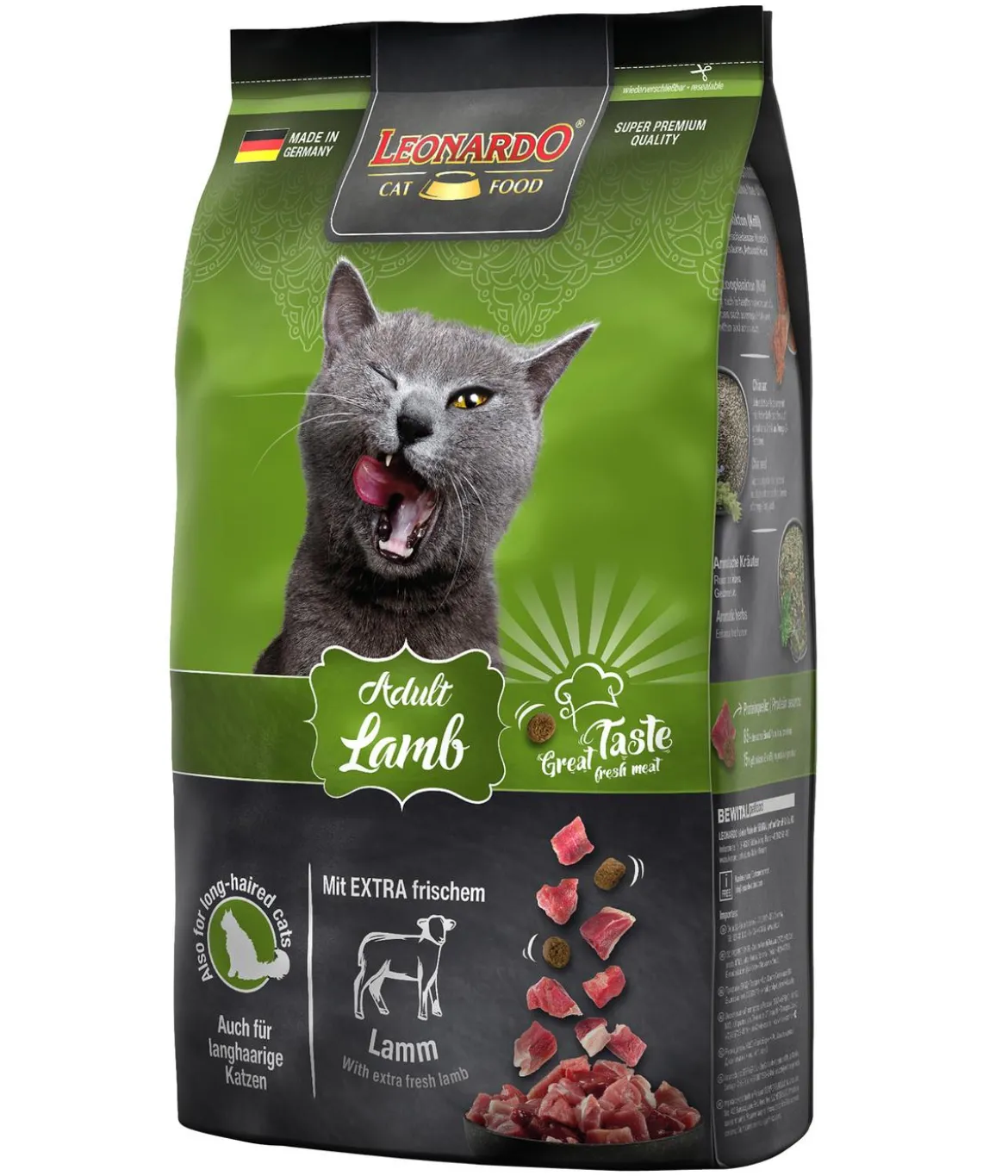 Leonardo Trockenfutter für Katzen Adult Lamb, Lamm