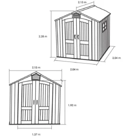 Lifetime Gerätehaus Stella, ca. B213/H228/T213 cm