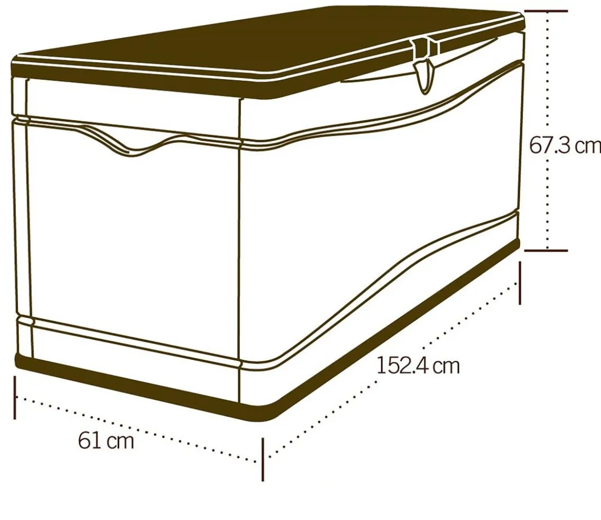 Lifetime Kissenbox, 495 l