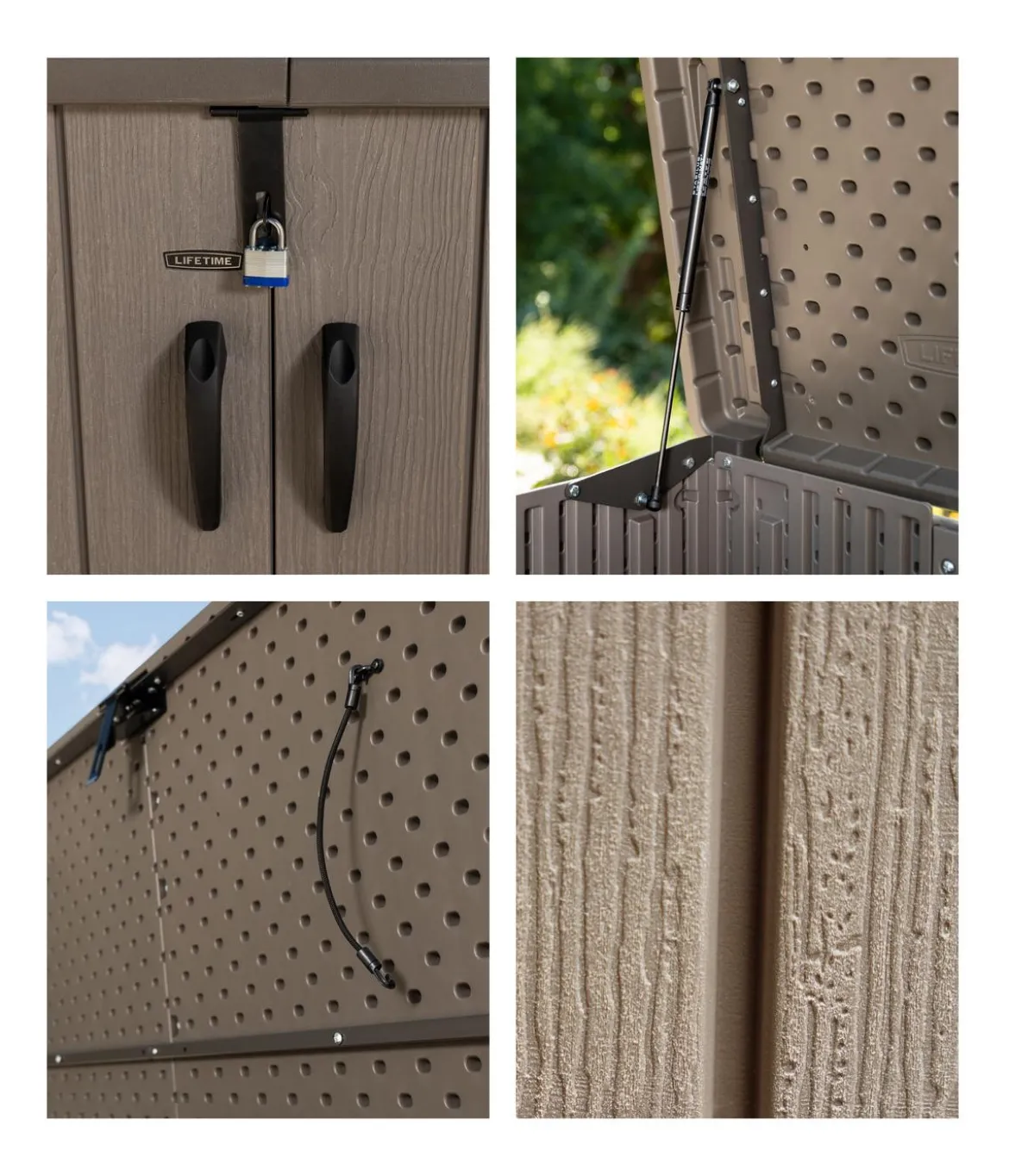 Lifetime Kunststoff-Mülltonnenbox, ca. B191/H132/T108 cm