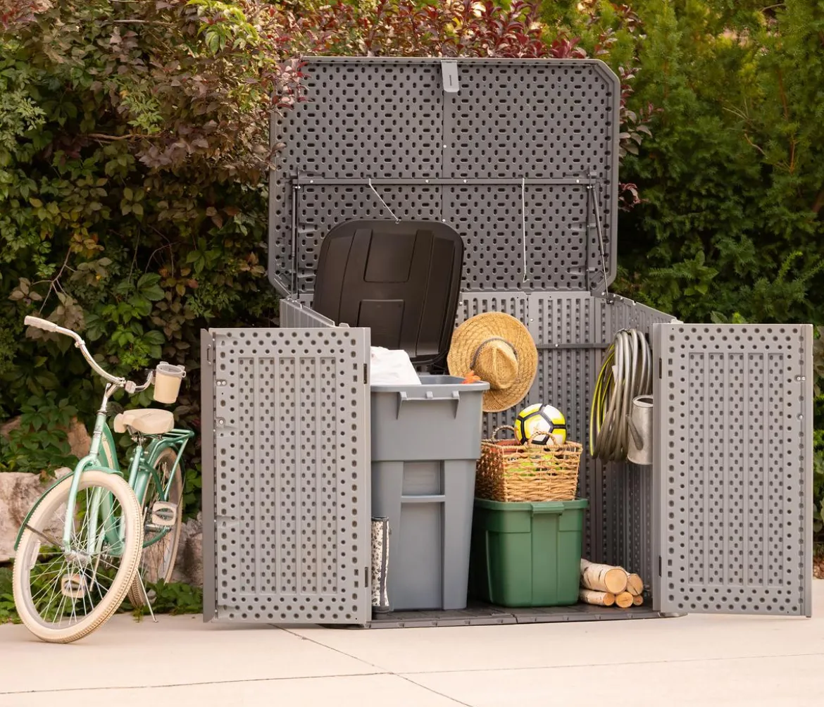 Lifetime Mülltonnenverkleidung Phil 2er Box, ca. B146/H128/T94 cm