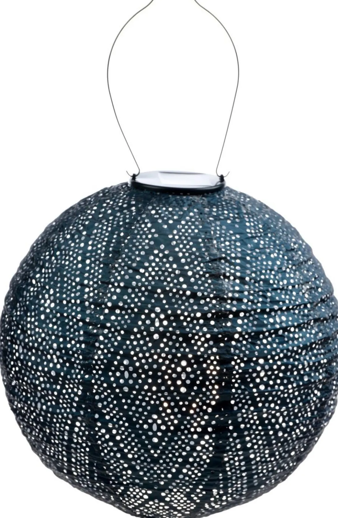 Lumiz Solar-Lampion Round Ikat, ca. Ø30/H29 cm