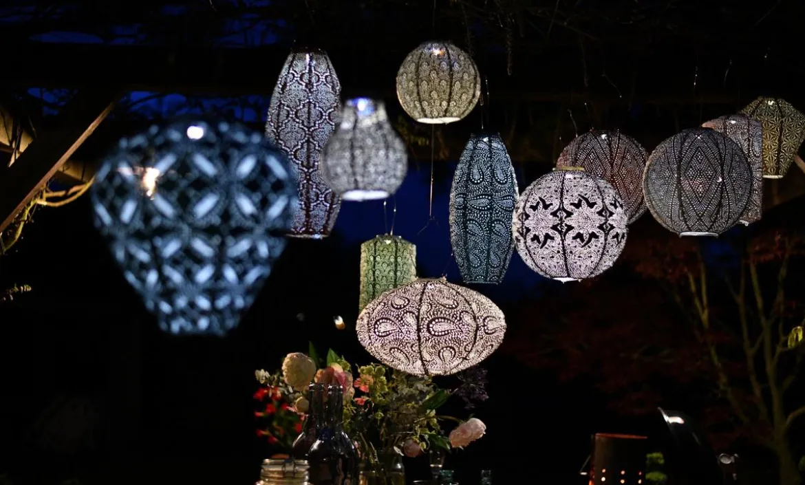 Lumiz Solar-Lampion Round Marrakesh, ca. Ø30/H29 cm