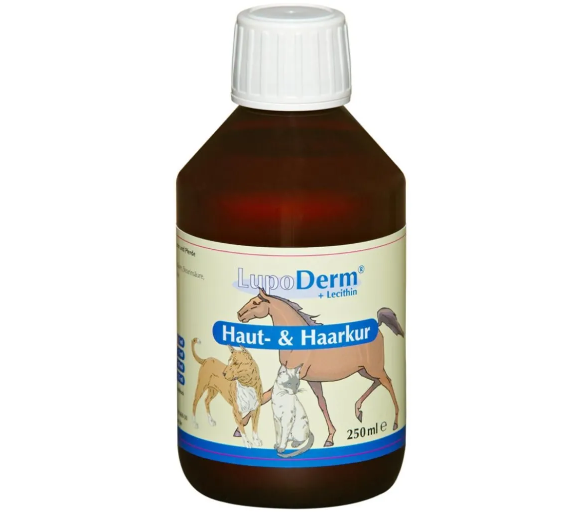 LUPOSAN Ergänzungsfutter für Hunde, Katzen & Pferde LupoDerm Haut- & Haarkur, 250 ml