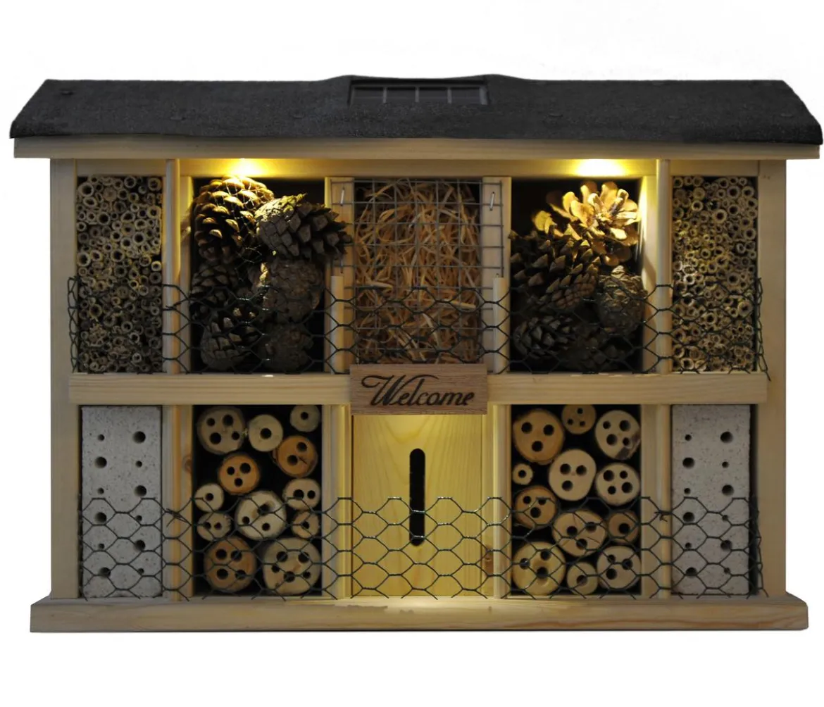 LUXUS-INSEKTENHOTELS Solar-Insektenhotel Landsonne, ca. B47/H34/T12,5 cm