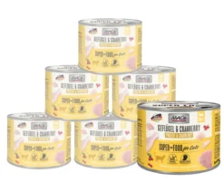 MAC's CAT Nassfutter für Katzen Fleischmenü, 6 x 200 g