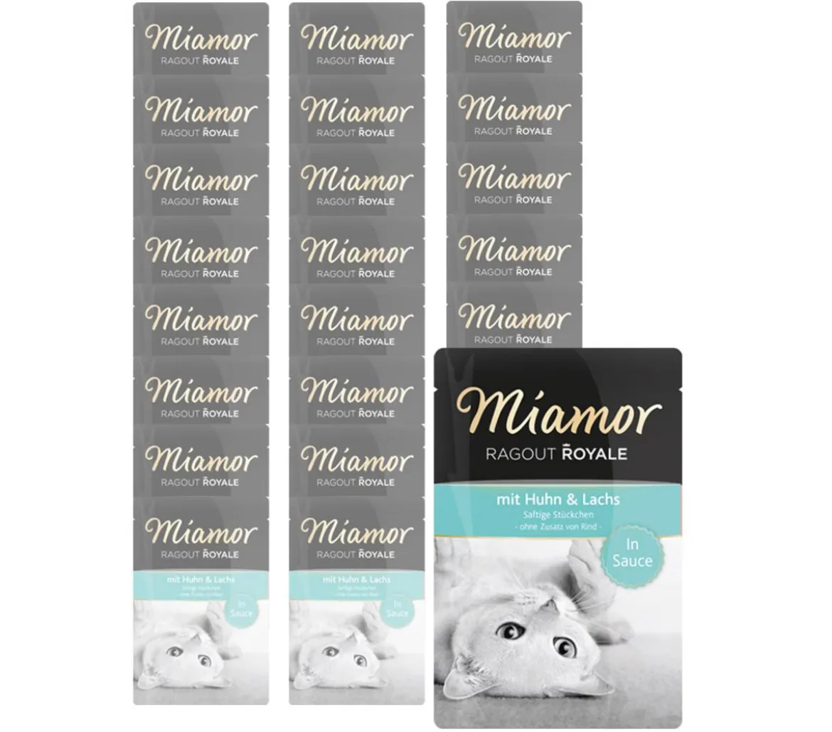 Miamor Nassfutter für Katzen Ragout Royale in Sauce, 22 x 100 g