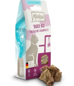 MjAMjAM® Katzensnack Snackbox vorzügliches Straußenfilet, Adult, 40 g